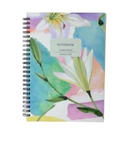 DEFFTER LILIES / SPİRALLİ KARTON KAPAK A5 ÇİZGİLİ DEFTER 80YP.