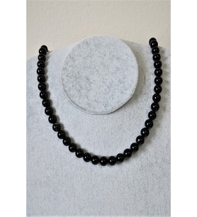 8 MM TURMALİN DOĞAL TAŞ KOLYE
