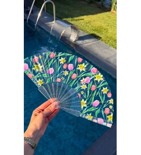 Primavera Desenli Yelpaze