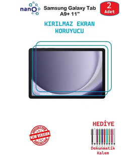 Samsung GalaxyTabA9+ 11" İçin Nano Ekran Koruyucu 9h Esnek 2 ADET