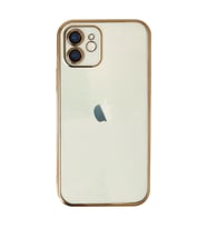 Apple İphone 12 Kılıf Razer Lensli Silikon - Gold