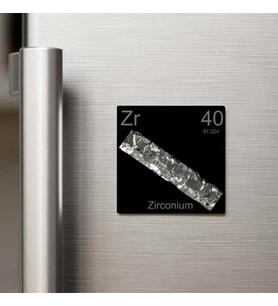 Zirconium (Zirkonyum) Elementi – Buzdolap Magneti – 9x9 cm