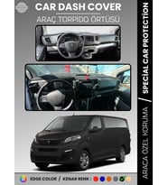 PEUGEOT TRAVELLER (2016-2023) Torpido Örtüsü Panel Koruma Torpido Koruma Tam Uyum Kaymaz Özel Kesim