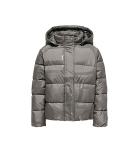 Only Kogmercedes Life Aop Puffer Çocuk Günlük Mont 15327417-DECEMBER-SKY Gri (Çok Renkli)