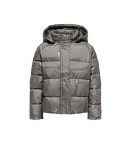 Only Kogmercedes Life Aop Puffer Çocuk Günlük Mont 15327417-DECEMBER-SKY Gri (Çok Renkli)