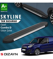 Opel Combo D Uzun Şase Skyline Krom Yan Basamak 223 Cm 2011-2015 A+ Kalite