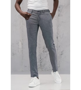 Beli Lastikli ve İplikli Slimfit Pamuklu Jogger Pantolon (Mavi)