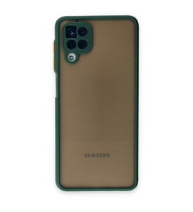 Samsung Galaxy A12 Kılıf Montreal Silikon Kapak - Yeşil