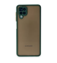 Samsung Galaxy A12 Kılıf Montreal Silikon Kapak - Yeşil