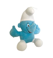 ŞİRİNLER PELUŞ SEVİMLİ ŞİRİN PELÜŞ 30CM (Beyaz-Mavi)