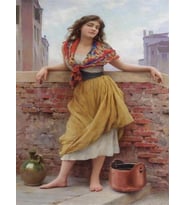 Su Taşıyan Güzel Sayılarla Boyama Seti 40x50 cm (Tuvale Gerili)