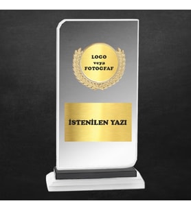 Kişiselleştirilebilir Kristal Plaket (Gold)