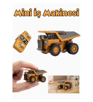 2.4Ghz 1:64 Uzaktan Kumandalı Metal Kasa Full Fonksiyon Şarjlı Minik Kamyon 8 cm