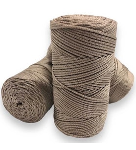 Makrome İpi 3mm Polyester  Vizon