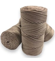 Makrome İpi 3mm Polyester  Vizon