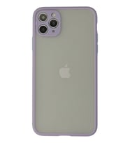 Pilelistore   iPhone 12 Pro Max Kılıf Montreal Silikon Kapak - Mor