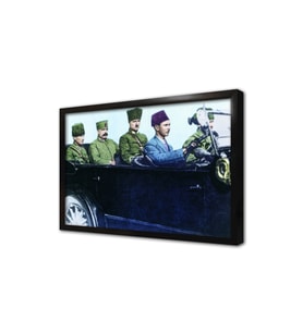 Atatürk ve Fevzi Çakmak Çerçeveli Mdf Tablo
