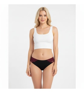 Kadın Önü Saten Dantelli Slip Külot BB2061