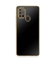Samsung Galaxy A 21S Siyah Parlak Silikon Kılıf Modeli