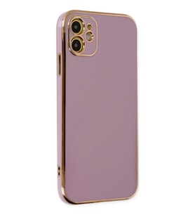 Mey İthalat® iPhone 12 Kılıf Volet Silikon - Mor