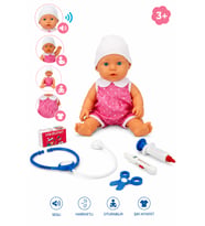 Doktor Setli Sesli Ağlayan ve Gülen Oyuncak Bebek 32 cm