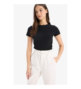 Defacto Siyah Kadın T-Shirt K7064AZ/BK81