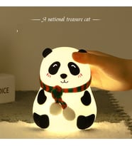 Li·vava Panda Si·li·kon Gece Lambasi, Renkli·, 14x10 (Çok Renkli)