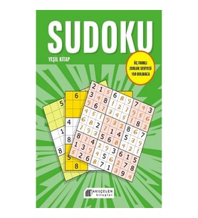 Sudoku Yeşil Kitap - Üç Farklı Zorluk Seviyesi 159 Bulmaca