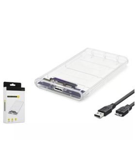 HADRON HDX1760 HDD KUTU USB3.0 PLASTİK SATA 2.5" TRANSPARENT