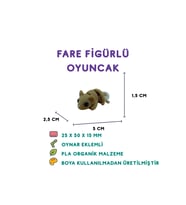 Fare Figür - 3D Küçük Kemirgen Oyuncağı