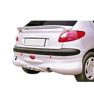Peugeot 206 Uyumlu Arka Tampon Altı (Telli) Fiber 1998-2012