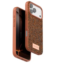 Iphone 17 Bright Simli Kapak - Turuncu