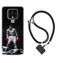 Tecno Camon 16 18P Pova Kılıf Boyun Askılı Silikon Moon Baloon 1369