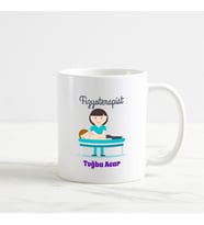 Fizyoterapist Kupa Bardak (5. Tasarım) (Beyaz)
