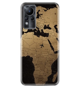 INFINIX Note 11 Pro Note 10 Hot 9 Play Kılıf Desemli Silikon Map Planet 1656