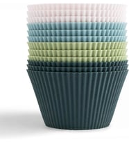 Home Muffin Pisirme Kalıbı 24 Adet Silikon Kek Kalıbı Muffin Cupcake Kalıbı Kek Çikolata ve Sade Kek (24 Adet) (24)