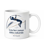 Sırıkla Atlama Sporcusuna Yükseklere Çıkan Çıta Temalı Kupa Hediye Bardak