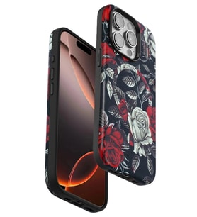 Durukar® iPhone 15 Pro Max Flower Series Magsafe Kapak - Siyah