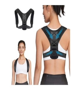 Yeni Model Kamburluk Önleyici Omuz Dik Duruş Korsesi Unisex Deri Desenli Kemerli