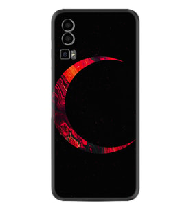 General Mobile Gm 23 Kılıf Silikon Desen Özel Seri Red Moons 1747