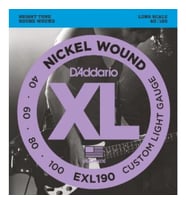 Daddario Exl190 Bass Gitar Tel Seti, Xl, 40-100, Long Scale, Nickel