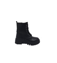 Zerhan 107 Kadın Siyah Bağcıklı Fermuarlı Postal Bot