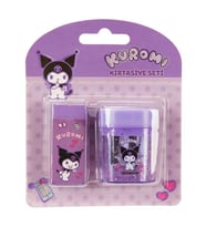 Tmn Kuromi & My Melody Kırtasiye Seti Kalemtraş+Silgi Lisanslı
