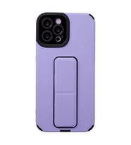 iPhone 12 Pro Max Kılıf Mega Standlı Silikon - Lila