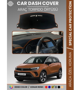 OPEL CROSSLAND (2020+) Torpido Örtüsü Ön Göğüs Halı Torpido Koruma Birebir Uyum Kaymaz Özel Kesim