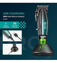 VGR V-270 Erkekler İçin Profesyonel Metal Gövdeli Kablolu/Kablosuz Saç Kesme Makinesi  9000 RPM DC Motorlu
