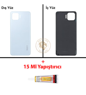 Oppo KAPAK Yapıştırıcı Reno 4 Lite Açık Mavi Yapıştırıcı B-7000 Yapıştırıcı Arka Kapak Arka Cam Batarya Kapağı Lazer Kesim Kapak Pil Kapağı Back Cover