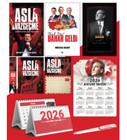 Asla Vazgeçme - Ayraç - Kartpostal - Poster Ve Bak İşte bahar Geldi -  2026 Ajanda İstikbal - İstikbal Ahşap Duvar Takvimi - Masa Takvimi