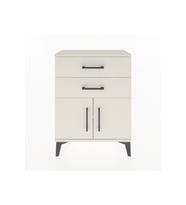 Arges Komodin Tek Raflı 2 Çekmeceli 2 Kapaklı 60x30x80 Aytaşı-Aytaşı