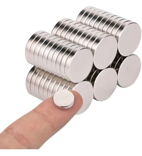 Magnet 15 Adet - Yuvarlak Neodyum Mıknatıs, Çap: 10X2 Mm, Güçlü Magnet, N35 Kalite